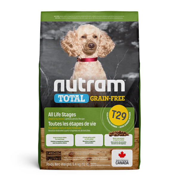 Nutram 3.0 Total GF Dog T29 Small Breed Lamb & Lentils 5.4kg