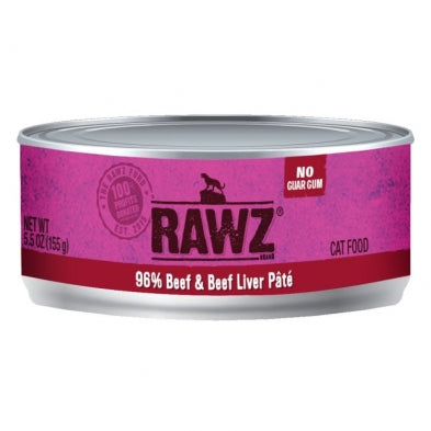 RAWZ Cat 96% Beef and Beef Liver 155g