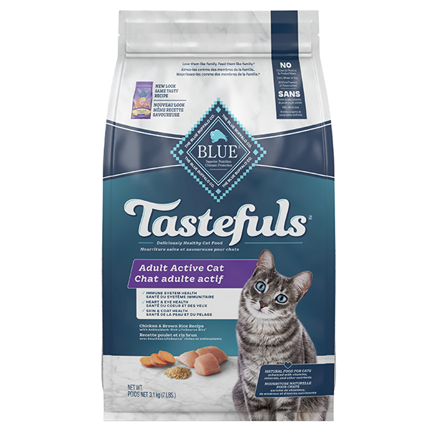 Blue Cat Tastefuls Adult 7+ Chicken & Brown Rice 7 lb