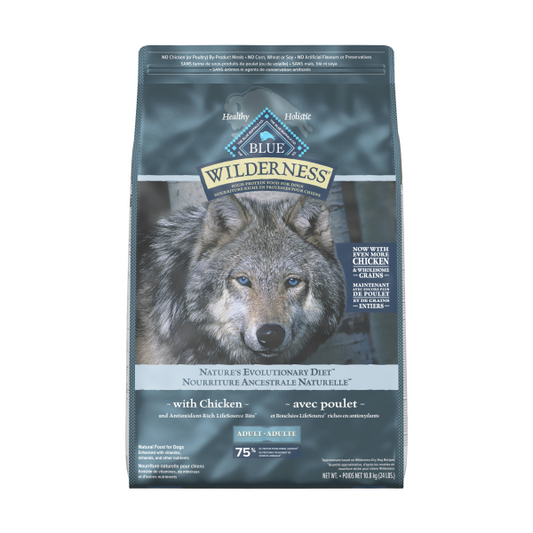 Blue Dog Wilderness MM+WG Adult Chicken 24 lb