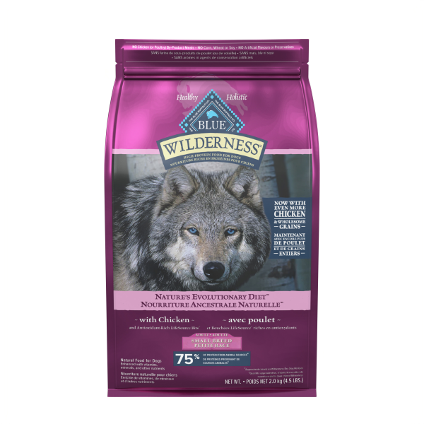 Blue Dog Wilderness MM+WG Small Breed Adult Chicken 4.5 lb