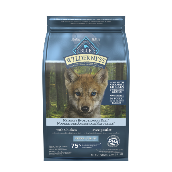 Blue Dog Wilderness MM+WG Puppy Chicken 4.5 lb