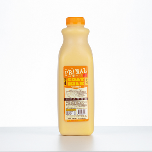 Primal Frozen Raw Goat Milk Pumpkin Spice Quart / 32 oz