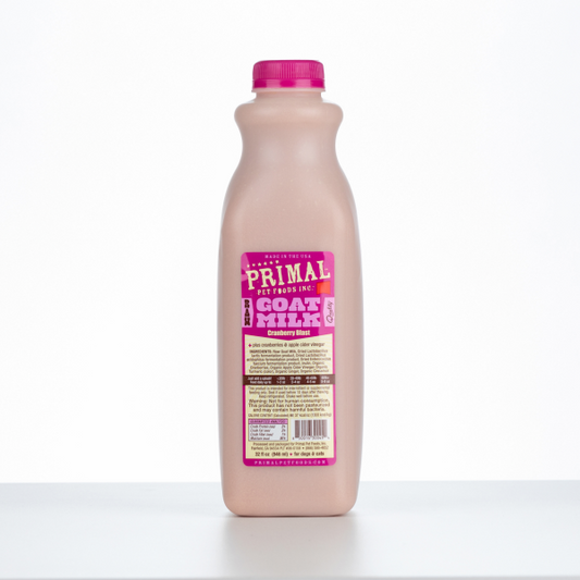 Primal Frozen Raw Goat Milk Cranberry Blast Quart / 32 oz