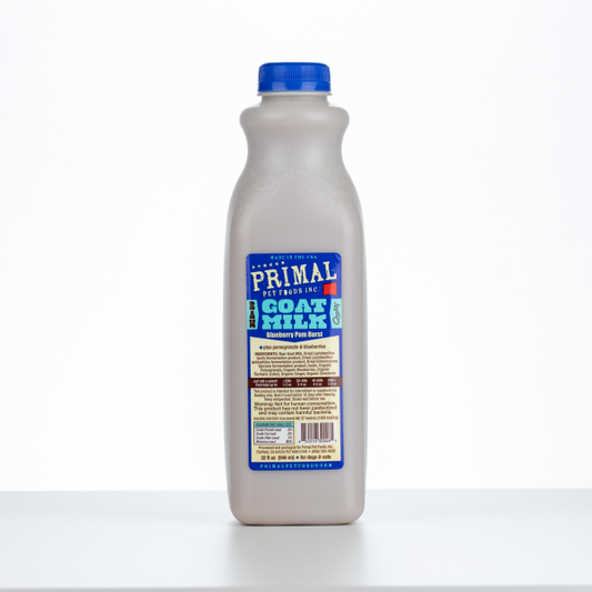 Primal Frozen Raw Goat Milk Blueberry Pom Burst Quart / 32oz