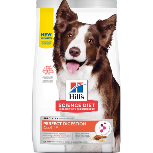 Hill's Science Diet Dog Adult Perfect Digestion Chk 22 lb