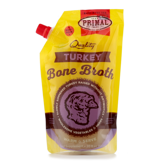 Primal Dog/Cat Frozen Bone Broth Turkey 4/20 oz