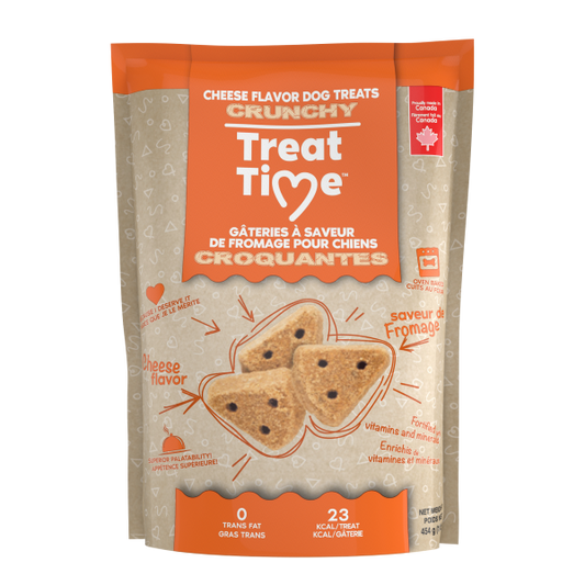 Treat Time Dog Crunchy Cheese Treats 454g