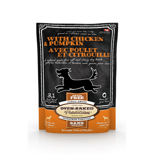 Oven-Baked Tradition Dog GF Treat Chicken/Pumpkin 8 oz