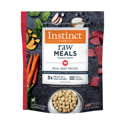 Instinct Dog FD Raw Meals GF Real Beef 25 oz