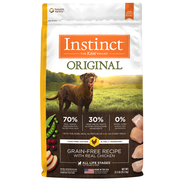 Instinct Dog Original GF Kibble CageFree Chicken 22.5 lb