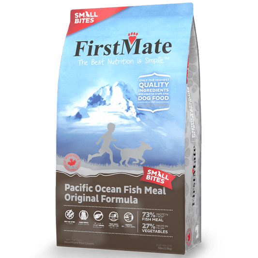 FirstMate Dog LID GF Pacific Ocean Fish Orig Sm Bites 5 lb