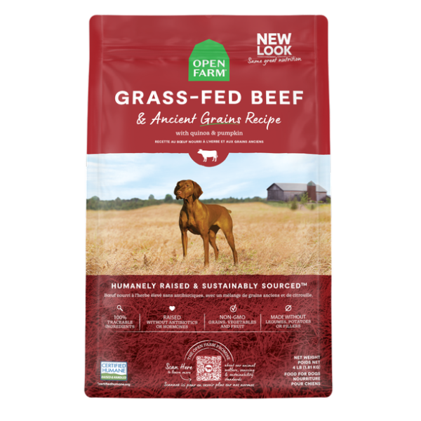 Open Farm Dog Ancient Grain Grass-Fed Beef 4 lb