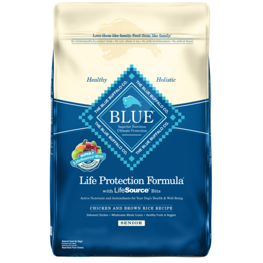 Blue Dog LPF Senior Chicken & BnRice 15 lb