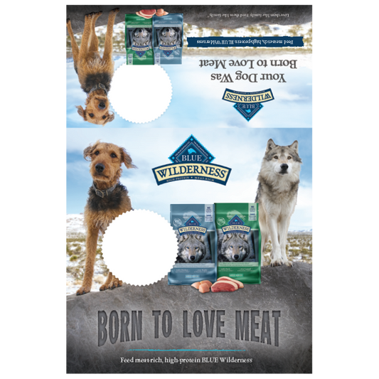 Blue Wilderness Born to Love Meat Lg Bag Stacker Card Dog