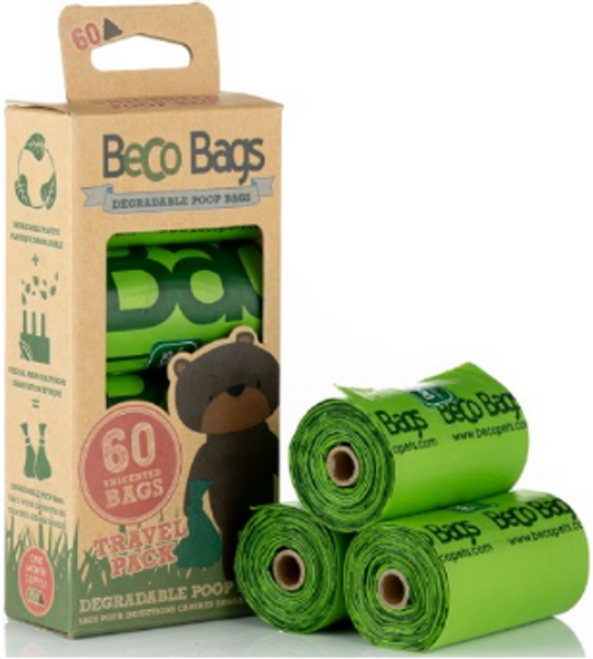 Degradable Poop Bags Travel Pack 60/box