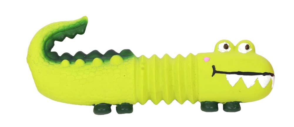 BUDZ Latex Dog Toy with Squeaker LIZZARD GREEN 5