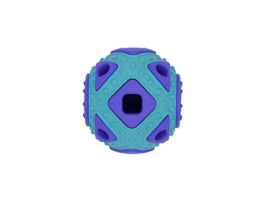 BUDZ Rubber Dog Toy Astro SQUARED 2.5 BLUE