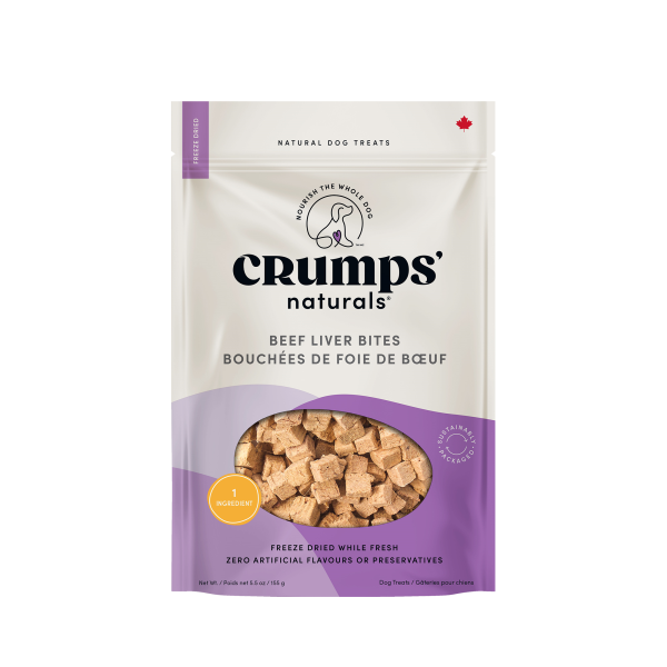 Crumps' Naturals Dog Beef Liver Bites 155g