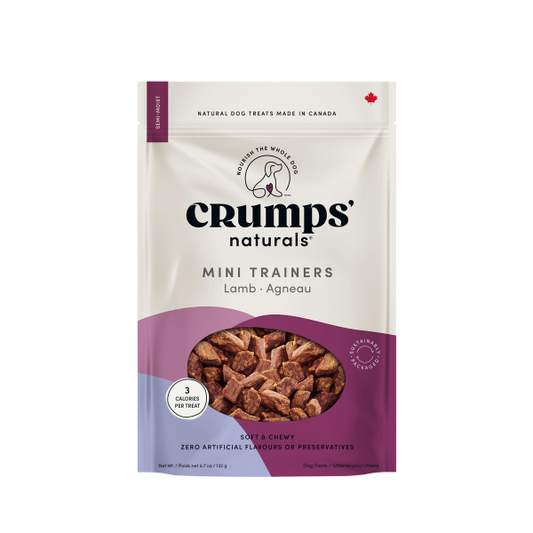 Crumps' Naturals Dog Mini Trainers Semi-Moist Lamb 132g