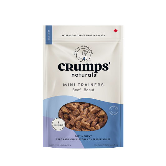 Crumps' Naturals Dog Mini Trainers Semi-moist Beef 132g