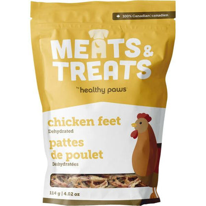 Meats & Treats  Dehydrated Chicken Feet 114GM