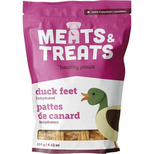 Meats & Treats  Dehydrated Duck Feet 125GM