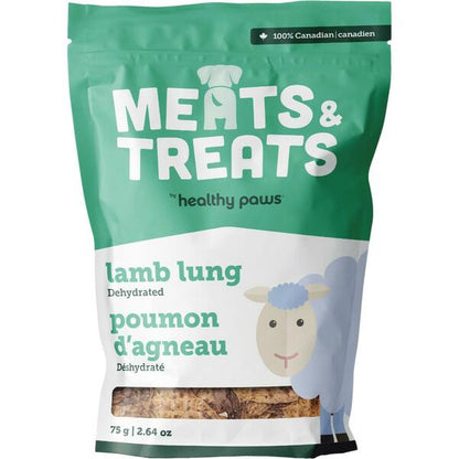 Meats & Treats  Dehydrated Lamb Lung 75GM