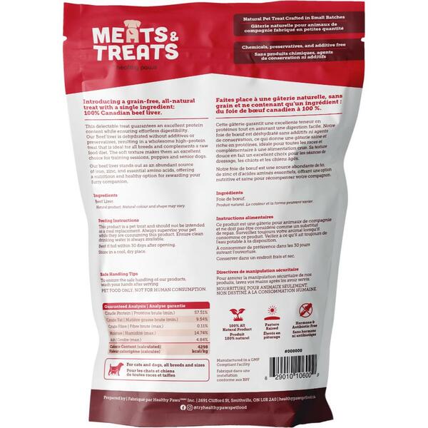 Meat & Treats Dehydrated Beef Liver 120GM