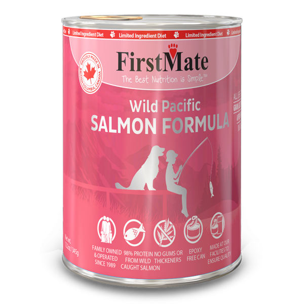 FirstMate Dog LID GF Can Salmon 1212.2 oz