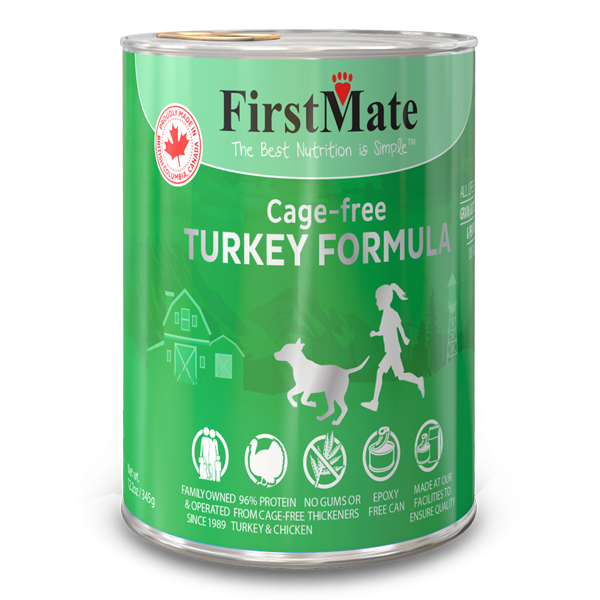 FirstMate Dog LID GF Can Turkey 12/12.2 oz