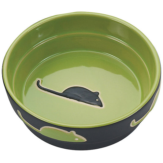 Fresco Cat Dish Green 5"