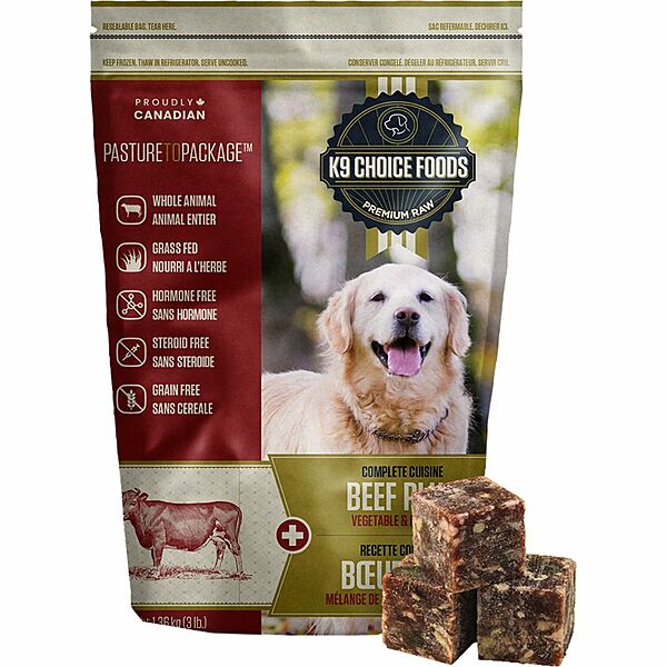 K9 Choice Frozen - Complete Cusine Beef Plus 3LB (12)