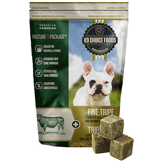 K9 Choice Frozen - Pure Fine Green Tripe 15LB