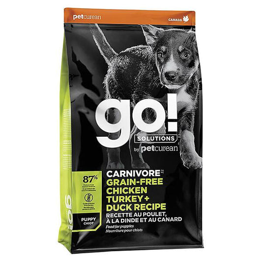 GO! Carnivore GF Chicken Turkey & Duck Puppy 22LB