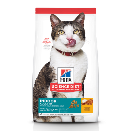 Hills Science Diet Cat Adult 11+Indoor Chicken 7Lb