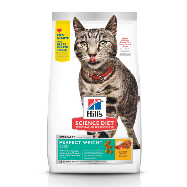 Hillks Science Diet Cat Adult  Perfect Weight Chk. 7Lb