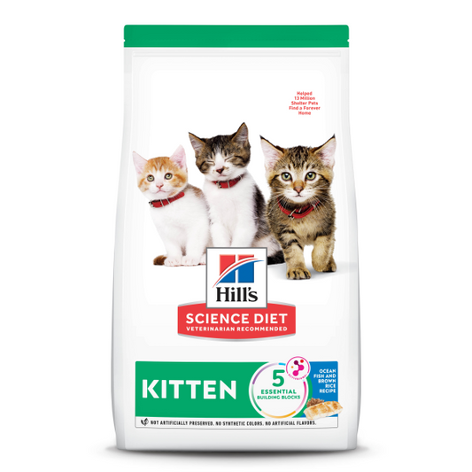 Hillks Science Diet Cat Kitren Ocean Fish & Brown Rice 3.5 Lb