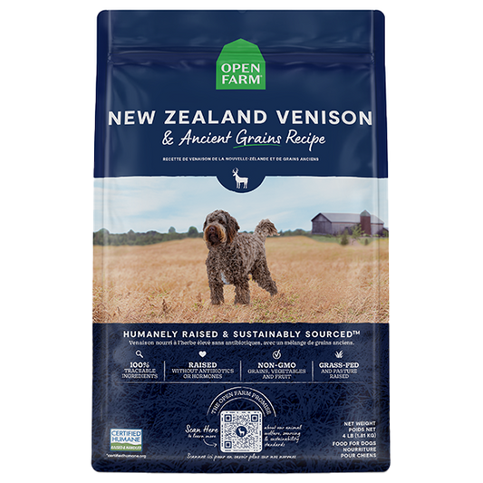 Open Farm Dog Ancient Grain New Zealand Venison 4 lb