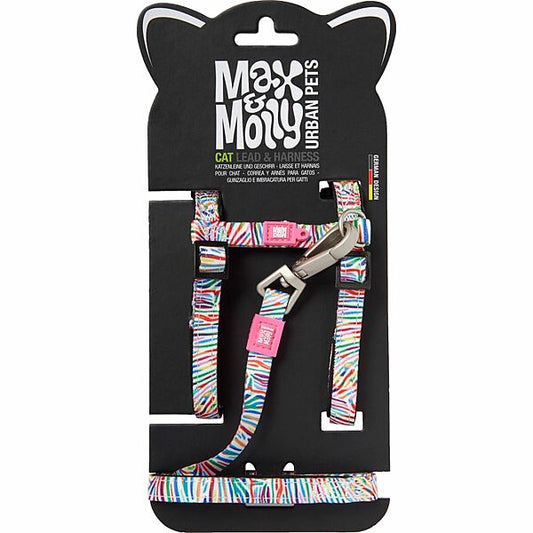 Neoprene Harness w/Leash Magic Zebra | Cat