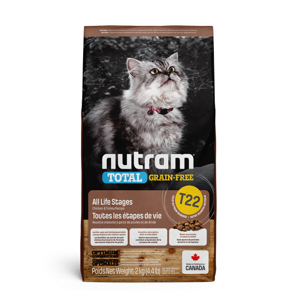 Nutram 3.0 Total GF Cat T22 Chicken & Turkey 2 kg