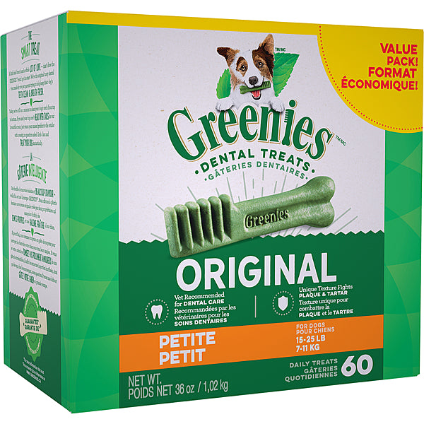 "GREENIES	Original Petite 60CT | 36OZ"