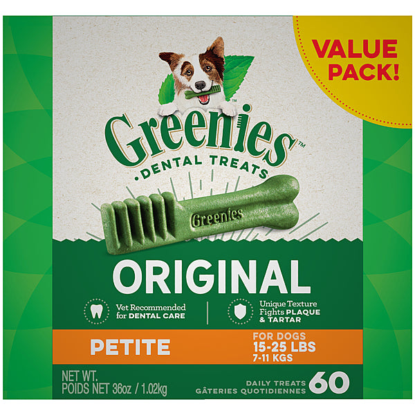 "GREENIES	Original Petite 60CT | 36OZ"