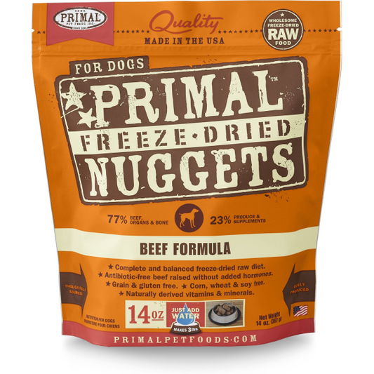 Primal Dog Freeze Dried Beef 14 oz