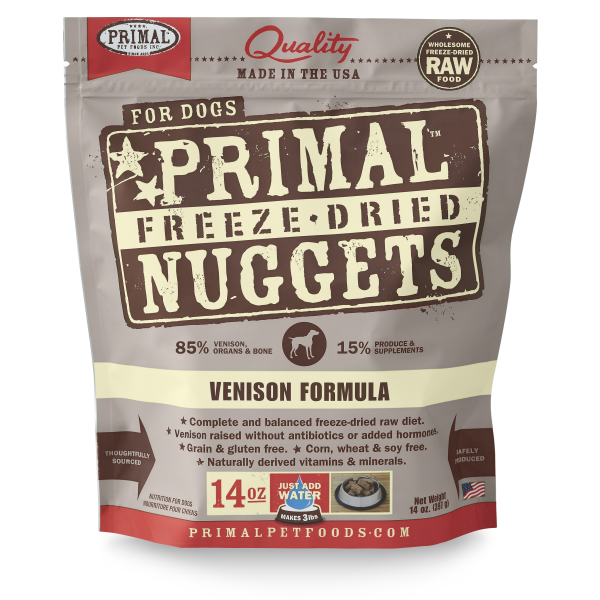 Primal Dog Freeze Dried Venison 14oz