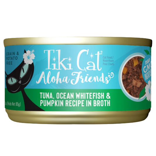 Tiki Cat Aloha Friends GF Tuna/OceanWhitefish/Pumpkin12/3 oz