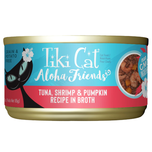 Tiki Cat Aloha Friends GF Tuna/Shrimp/Pumpkin12/3 oz