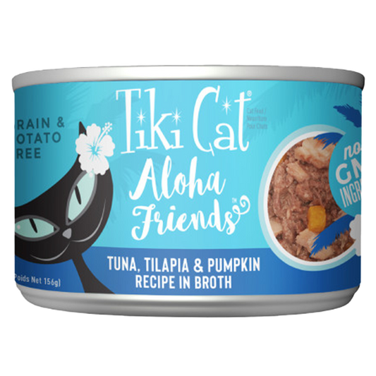 Tiki Cat Aloha Friends GF Tuna/Tilapia/Pumpkin 8/5.5 oz