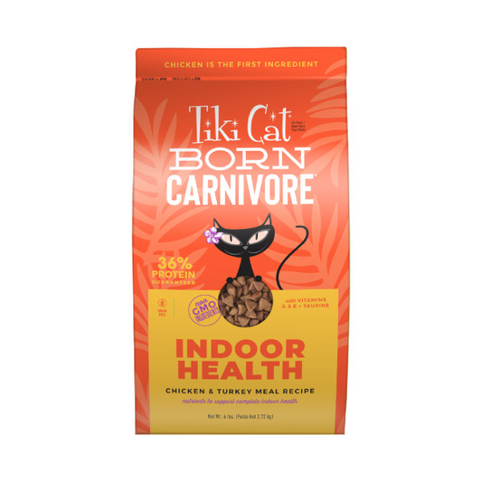 Tiki Cat Born Carnivore Indoor Health Chicken & Turkey 6 lb