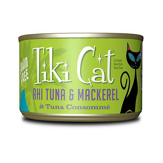 Tiki Cat Luau GF Papeekeo Ahi Tuna Mackerel 8/6 oz